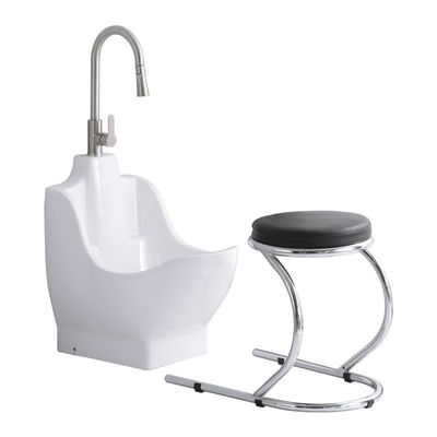 Keramic wudumate nhỏ gọn bồn tắm chân kéo vòi tiết kiệm không gian