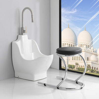 Keramic wudumate nhỏ gọn bồn tắm chân kéo vòi tiết kiệm không gian