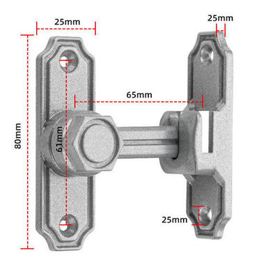 Noctilucent Double Sliding Barn Door Lock For Commercial Với hai cách lắp đặt