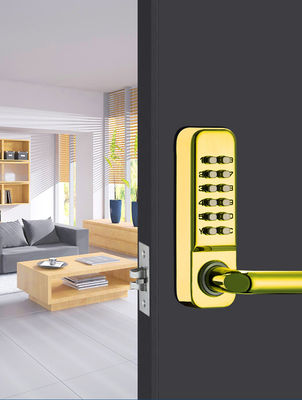 Khóa cửa không chìa khóa kết hợp có thể đặt lại bằng kẽm kỹ thuật số cơ khí 142 X 42 X 26 mm