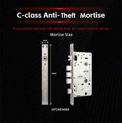 Đồng nhôm NFC Card Keypad Door Lock For House Apartment Tòa nhà khách sạn